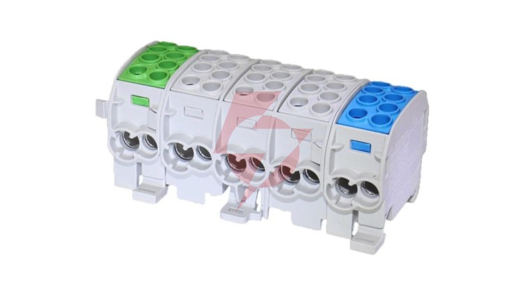 Blok rozdzielczy-odgałęźny Al/Cu SCB 35-5X (80250) SIMBLOCK pięciobiegunowy 35mm2 zie/sza/nie 81507020