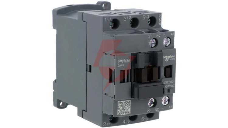 Stycznik mocy Easy TeSys Control AC-3, 6A, 3P (1NC), cewka 24V DC LC1E0601BD