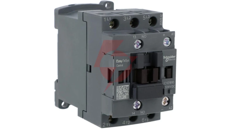 Stycznik mocy Easy TeSys Control AC-3, 18A, 3P (1NO), cewka 24V DC LC1E1810BD