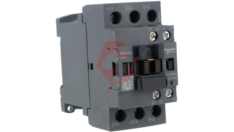 Stycznik mocy Easy TeSys Control AC-3, 38A, 3P (1NC), cewka 24V DC LC1E3801BD