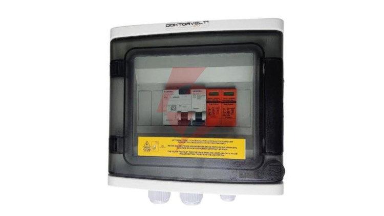 Doktorvolt Rozdzielnica PV Fotowoltaiczna Solarna AC SIEMENS 1F C20A 25A 300mA T1 T2 0720 DV-0720-FOT