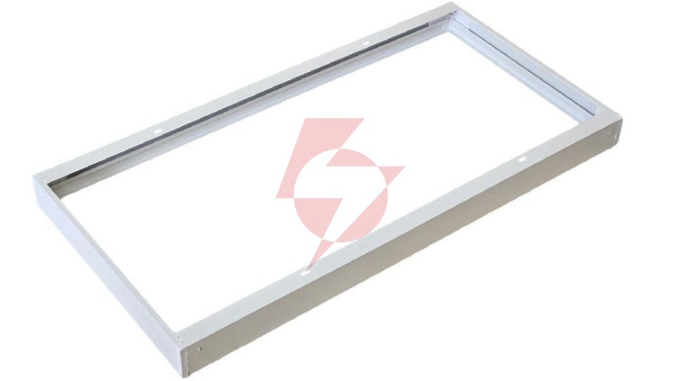 Rama montażowa do panelu led 600x300x44 zatrzaskowa aluminium biała EC20200