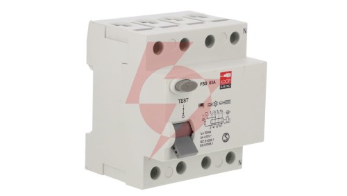 Wyłącznik różnicowo-prądowy 4P 63A 0,03A, KOOP Elektro FSS 4P 63A typ A