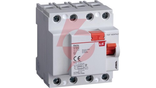 Wyłącznik różnicowoprądowy 4P 63A 0,03A typ A RKN4P 63A 30MAA 06220465R0