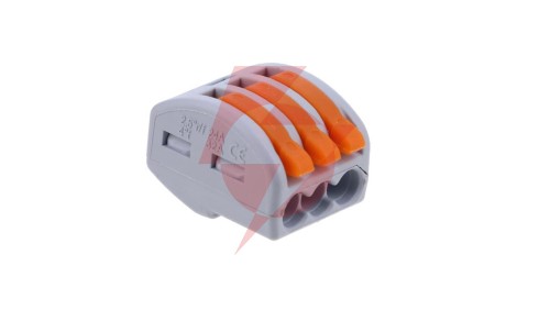 Szybkozłączka z dźwignią 3x 0,08-4mm2 ZU-403 /1szt./