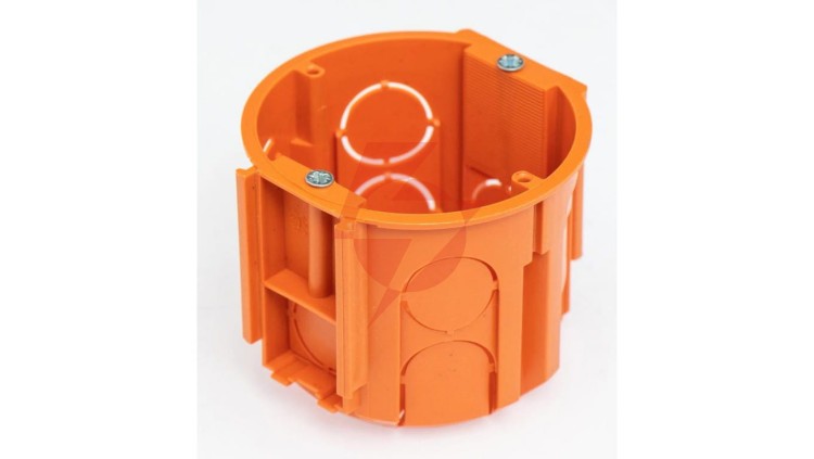 Puszka podtynkowa łączeniowa z wkrętami 60mm fi 68mm A.0082