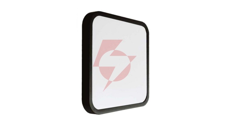 Plafoniera LED 48W 5160lm 6500K IP44 Kwadrat fi420 Mleczny Czarna Ramka 76501
