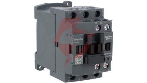 Stycznik mocy Easy TeSys Control AC-3, 9A, 3P (1NC), cewka 24V DC LC1E0901BD