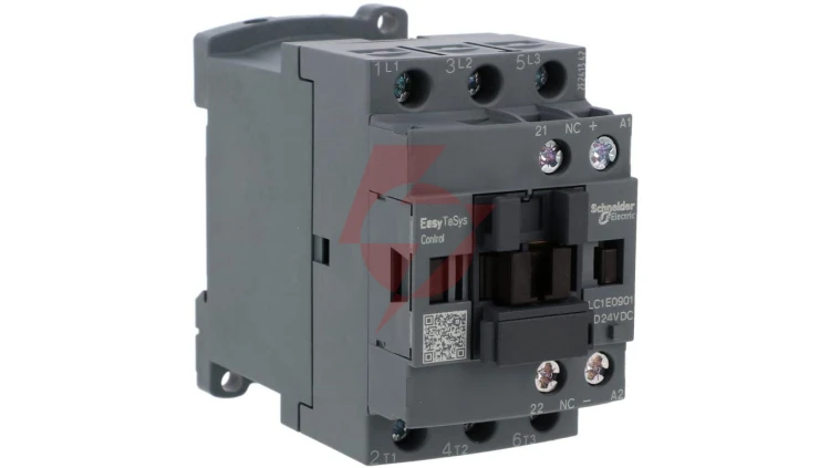 Stycznik mocy Easy TeSys Control AC-3, 9A, 3P (1NC), cewka 24V DC LC1E0901BD