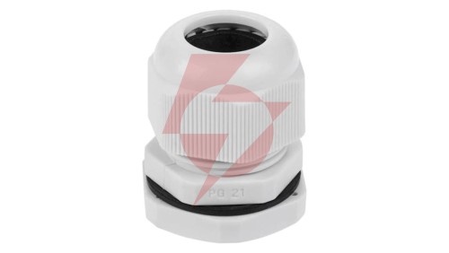 Dławnica kablowa 14-18mm IP67 gwint calowy jasnoszara PG21
