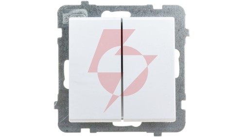 SONATA Łącznik podwójny schodowy biały mat ŁP-10R/m/75