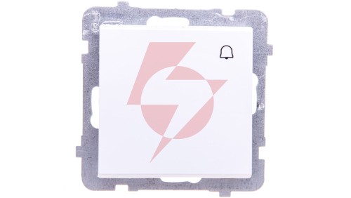 SONATA Łącznik zwierny dzwonek biały mat ŁP-6R/m/75