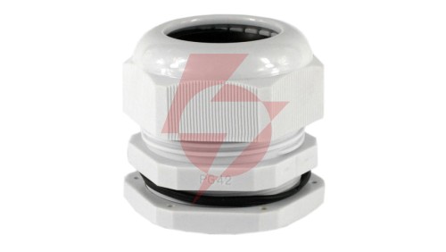 Dławnica kablowa 30-38mm IP67 gwint calowy jasnoszara PG42