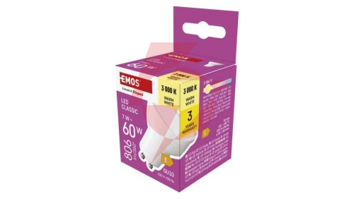 Żarówka LED Classic MR16 GU10 7W 806lm 3000K ciepła biel ZQ8E42