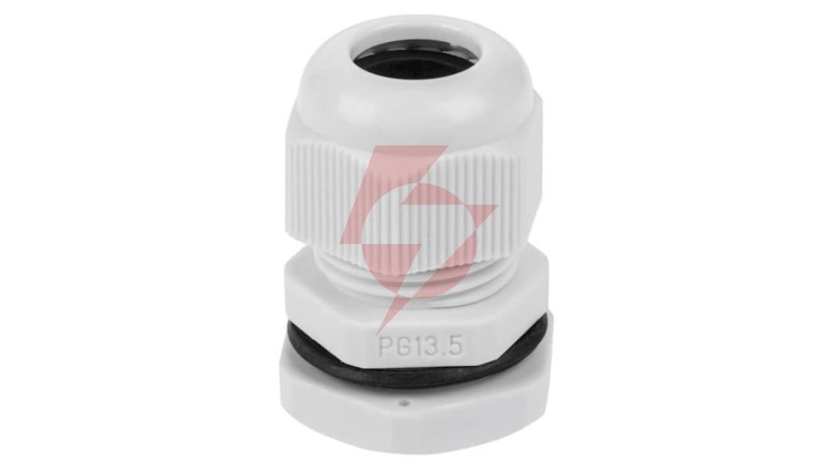 Dławnica kablowa 9-13mm IP67 gwint calowy jasnoszara PG13.5