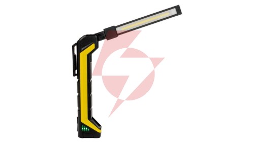 Latarka warsztatowa LED akumulatorowa 1W SMD LED 6500K 2W COB LED 6500K 3,7V 800mAh Li-ion klips magnes LW-2B W-00340
