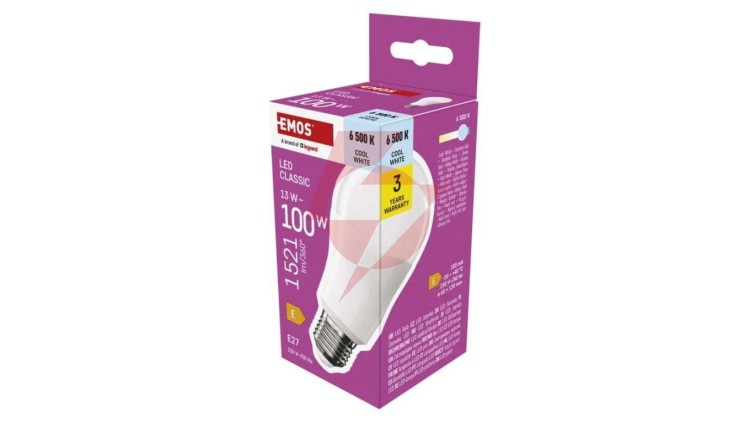 Żarówka LED Classic A60 E27 13W 1521lm 6500K zimna biel ZQ5E64