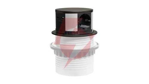 Gniazdo meblowe do zabudowy 3 złącza wtyczkowe schuko 1xUSB A 1xUSB C GMZ-5AO W-72014