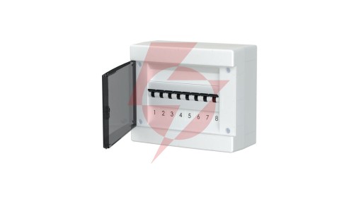 Rozdzielnica modułowa natynkowa plastikowa 1x8 IP40 C.1308-P