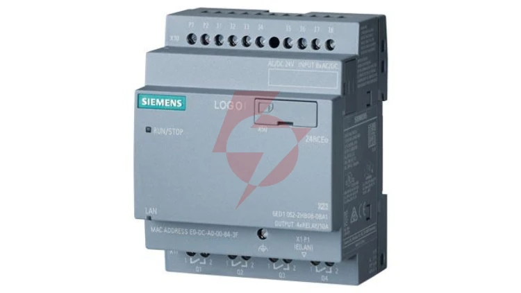 Moduł logiczny LOGO! 24RCEO (AC) zasilanie / I/O: 24 V DC/24 V AC/przekaźnik, 8 DI/4 DO, 6ED1052-2HB08-0BA2