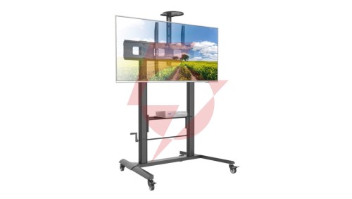 Stojak mobilny TV 52-110 120kg z półką, płynna regulacja wysokości ICA-TR230