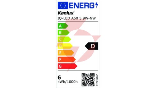 Żarówka LED E27 IQ-LED A60 5,9W-NW 806lm 4000K barwa neutralna Ra90 3 lata Gwarancji 36674