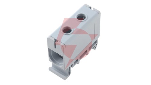 Listwa zaciskowa w korpusie, 1x50mm2, szara, Al/Cu E.4117