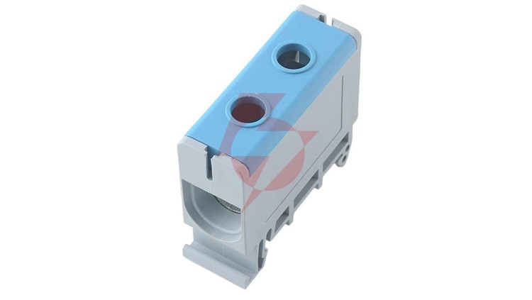 Listwa zaciskowa w korpusie, 1x50mm2, niebieska, Al/Cu E.4118