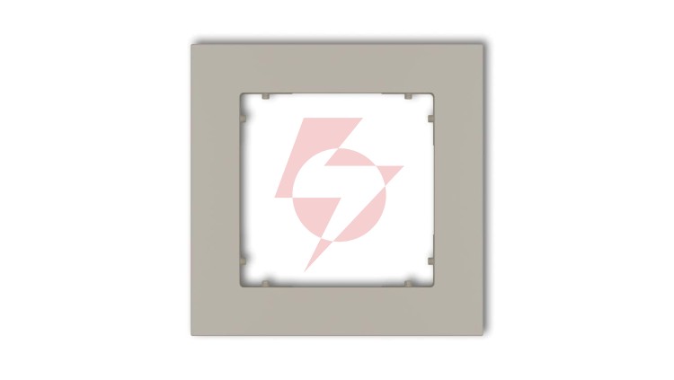 MINI Ramka uniwersalna pojedyncza kwadratowa z tworzywa taupe 60MR-1