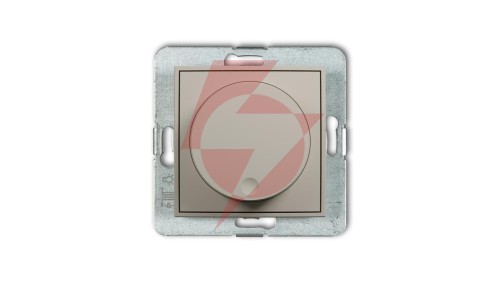 MINI Mechanizm elektronicznego regulatora oświetlenia przyciskowo-obrotowego taupe 60MRO-1