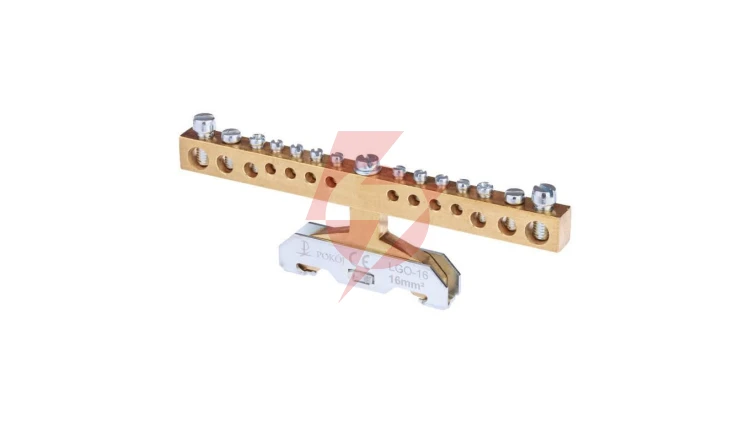Listwa zaciskowa ochronna 14-torowa 8x4mm2, 2x6mm2, 2x10mm2, 2x16mm2 mocowanie na szynę TS35 LGO-16 A14-4200