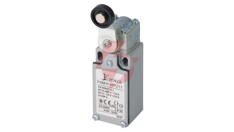 Wyłącznik krańcowy 1R 1Z migowy metal dźwignia z rolką z tworzywa Ø18 PAM1F41PZ11 A37-4670