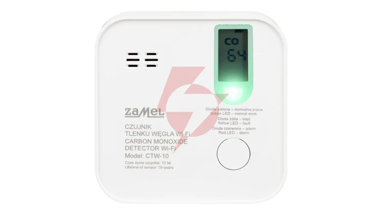 Czujnik tlenku węgla (czadu) bateryjny Wi-Fi TUYA CTW-10 GAR10000082