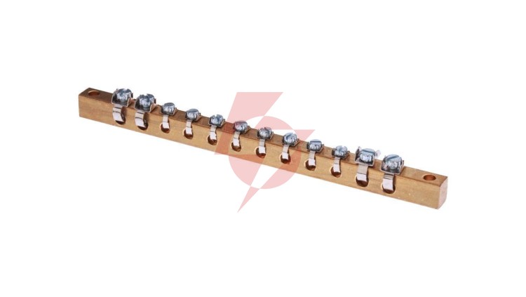 Zacisk ochronny 4x10mm2, 8x4mm2 mosiądz ZO-0004 A14-0250