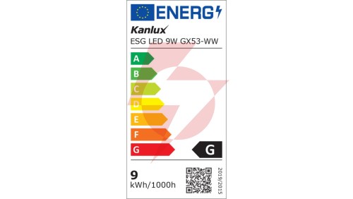 Żarówka Led ESG LED 9W GX53-WW 720lm 3000K barwa ciepła 22422