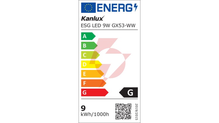 Żarówka Led ESG LED 9W GX53-WW 720lm 3000K barwa ciepła 22422