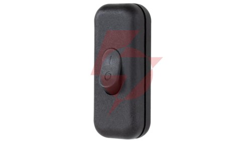 Łącznik przelotowy kołyskowy na kabel KLIK 1-biegunowy 2,5A 250 V czarny 09045