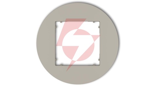 MINI Ramka uniwersalna pojedyncza okrągła z tworzywa taupe 60MRTO-1
