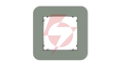 MINI Ramka uniwersalna pojedyncza zaokrąglona z tworzywa szałwiowy 61MRTZ-1