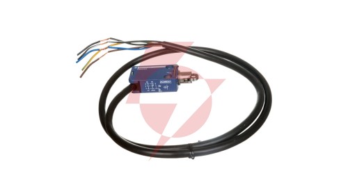 Wyłącznik krańcowy 1R 1Z migowy metal popychacz z rolką stalową kabel 1m XCMD2102L1