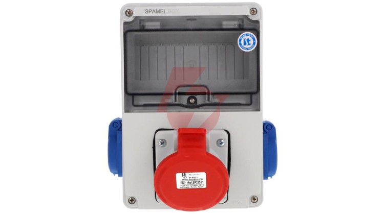 Rozdzielnica 5x16A 2x3x16A INA=32A IP54 SB-074605-S0050-54