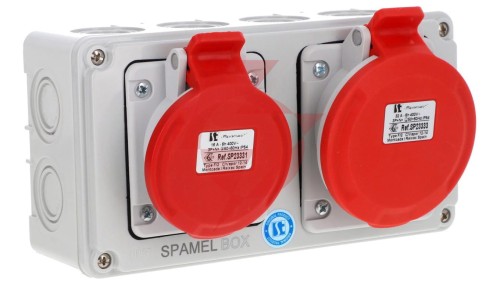 Rozdzielnica 5x32A 5x16A INA=32A IP54 SB-002005-S0040-54