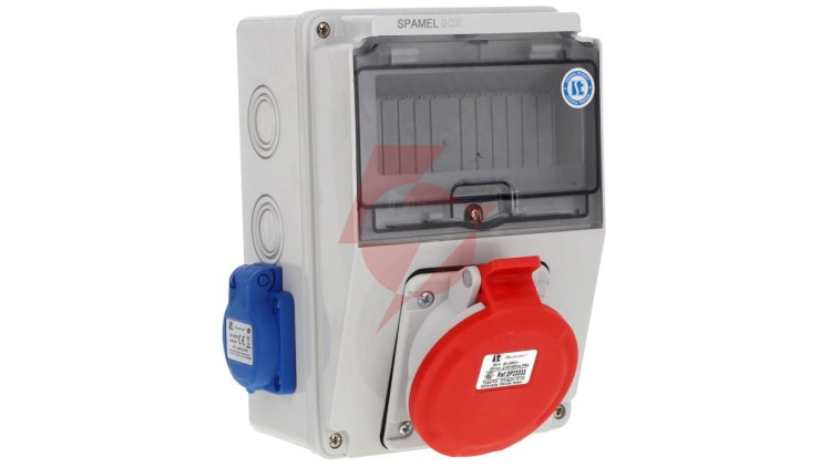 Rozdzielnica 5x32A 2x3x16A INA=32A IP54 SB-074605-S0060-54
