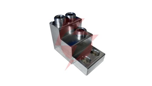 OTH300-3 Zacisk aparatowy uniwersalny, z dwoma otworami montażowymi 3xAl/Cu 70-300 mm² 1250A, 1000V, MAC3300A14