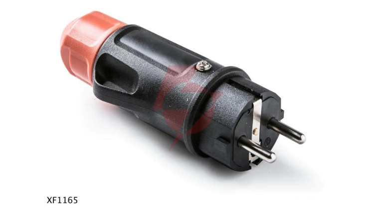 Wtyczka RED WT1 z dławikiem IP54 2P+Z 16A/250V czarny XF1165