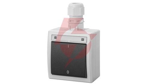 AQUANT 2K łącznik natynkowy 2-biegunowy IP65 szary 5003-65