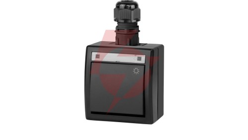 AQUANT 2K łącznik natynkowy zwierny światło IP65 antracytowy 5004-67