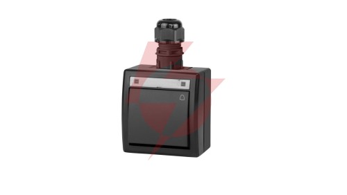 AQUANT 2K łącznik natynkowy zwierny dzwonek IP65 antracytowy 5005-67