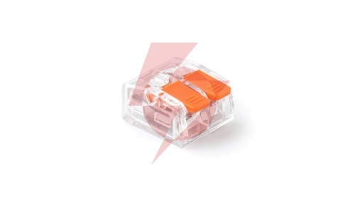 Szybkozłączka z dźwignią 2x 0,2-4,0mm2 przezroczysta E.4190T /100szt./