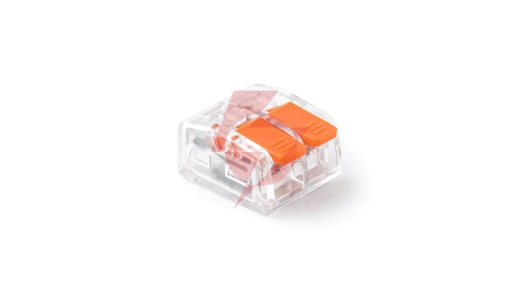 Szybkozłączka z dźwignią 2x 0,2-4,0mm2 przezroczysta E.4190T /100szt./